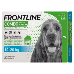 FRONTLINE COMBO 1,34 ML CANI M 10-20 KG 3 PIPETTE 43,60.