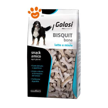 BISCOTTI GOLOSI BONE LATTE E MIELE 3 PACCHI X 600 GR.