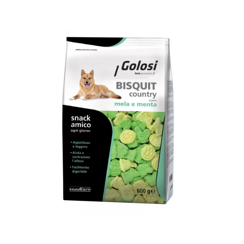 BISCOTTI GOLOSI COUNTRY MELA E MENTA 600 GR.