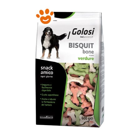 BISCOTTI GOLOSI BONE VERDURE 3 PACCHI X 600 GR.