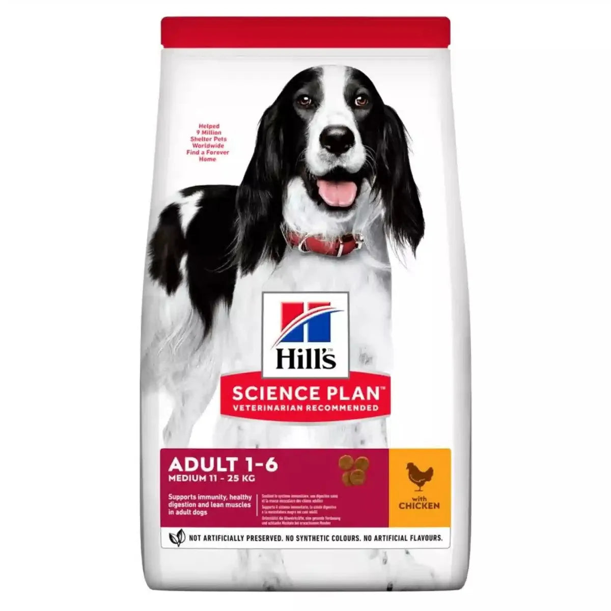 HILL"S MEDIUM ADULT 1-6 CON POLLO 2,5 KG