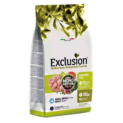 EXCLUSION NOBLE GRAIN SMALL BREED ADULT CON POLLO 2 KG.