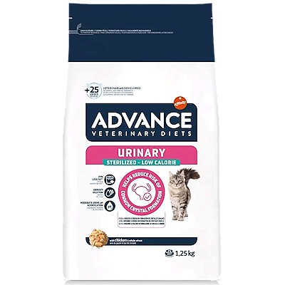 ADVANCE URINARY STRESS STERILIZZATO LOW CALORIE 1,25 KG.