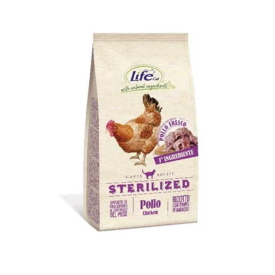 LIFE CROCCATINI GATTO STERILIZZATO CON POLLO 1,5 KG