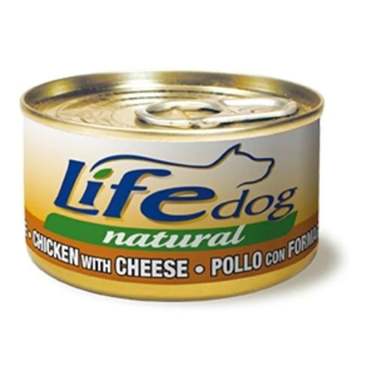 LIFE NATURAL DOG CON POLLO E FORMAGGIO 90 GR