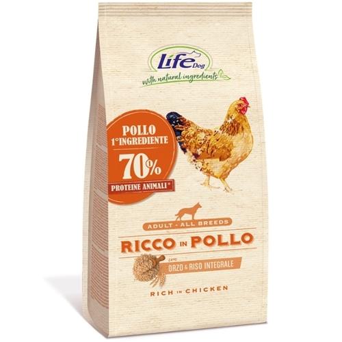 LIFE DOG NATURAL RICCO DI POLLO 12 KG