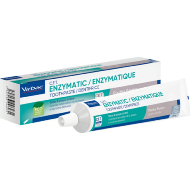 VIRBAC ENZYMATIC/ENZYMATIQUE DENTIFRICIO CANE E GATTI TARTAR E PLACCA 70 GR