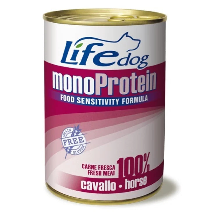 LIFE DOG MONOPROTEICO CON CAVALLO 400 GR