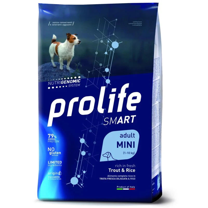 PROLIFE MINI ADULT RICCO DI TROTA E RISO 7 KG.