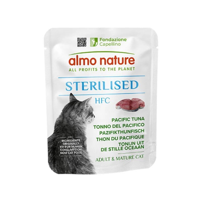 ALMO NATURE HFC STERILIZZATO CON TONNO DEL PACIFICO 50 GR