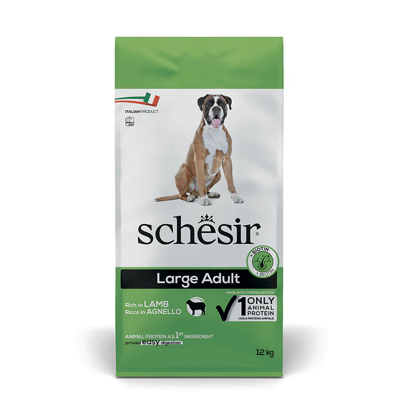 SCHESIR LARGE ADULT RICCO IN AGNELLO KG 12