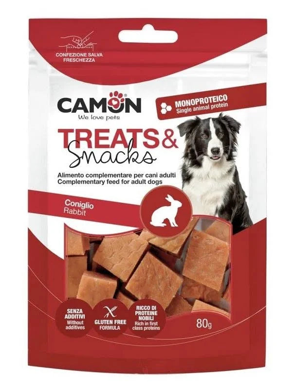 CAMON TREATES SNACHA 80 GR MONOPROTEICO CONIGLIO.