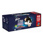 PURINA LE GHIOTTONERIE FELIX 44 X 85 GR BOCCONCINI IN GELATINA CON MANZO,POLLO,SALMONE,TONNO
