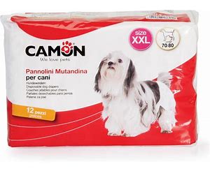CAMON PANNOLINI MUTANDINA PER CANI,MISURA XXL 12 PZ