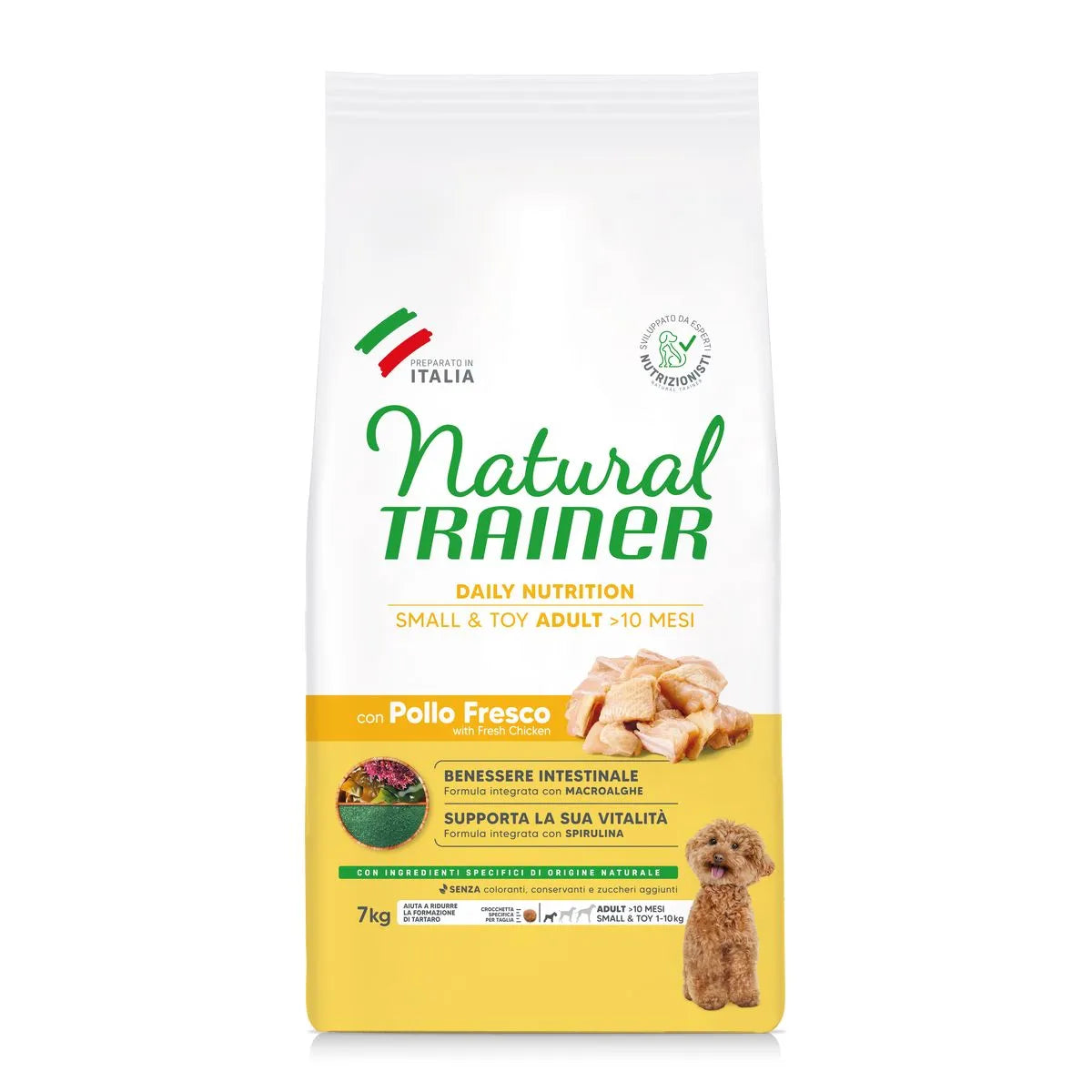NATURAL TRAINER ADULT SMALL E TOY CON POLLO 7 KG