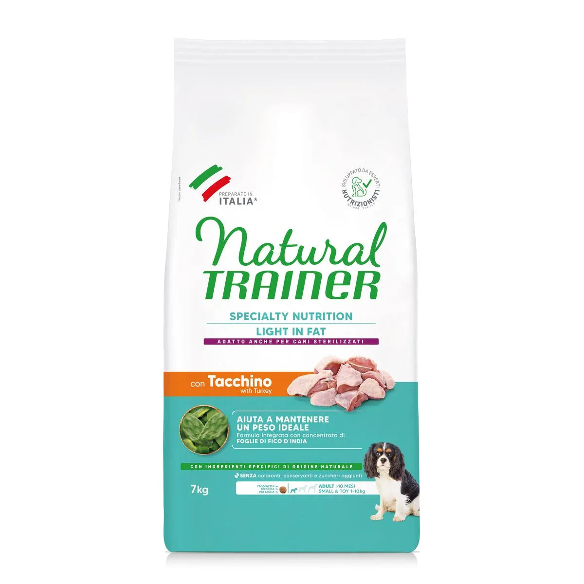 NATURAL TRAINER ADULT LIGHT IN FAT CON TACCHINO 7 KG.