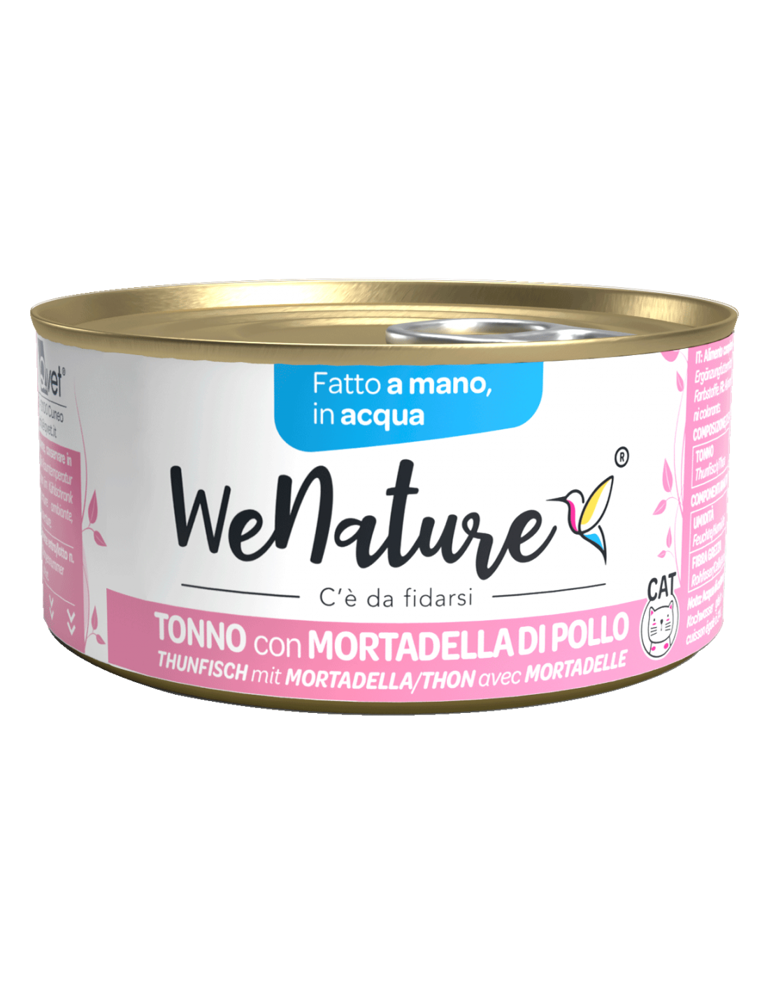 WE NATURA TONNO CON MORTADELLA DI POLLO IN ACQUA 85 GR