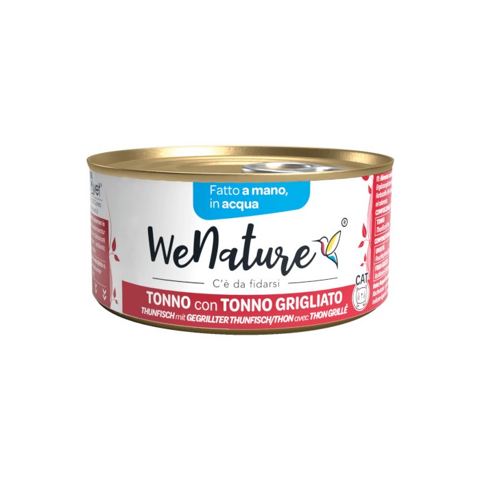 WE NATURE IN ACQUA DI COTTURA CON TONNO GRIGLIATO 85 GR