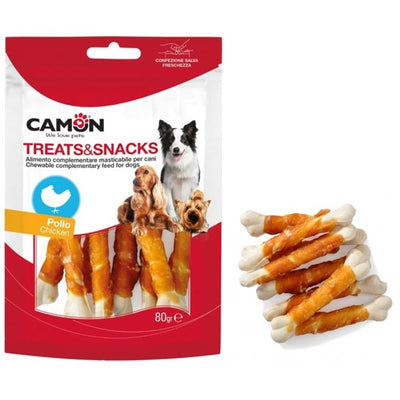 CAMON TREATS OSSICINI ARROTOLATI CON POLLO MONOPROTEICO 80 GR.