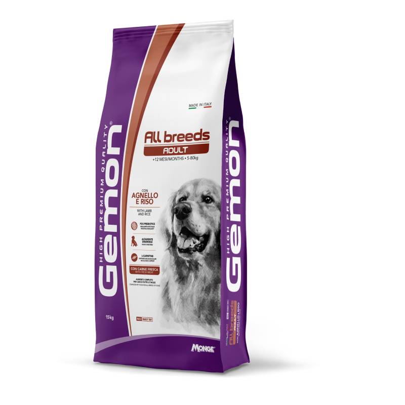 GEMON MEDIUM CON AGNELLO 15 KG