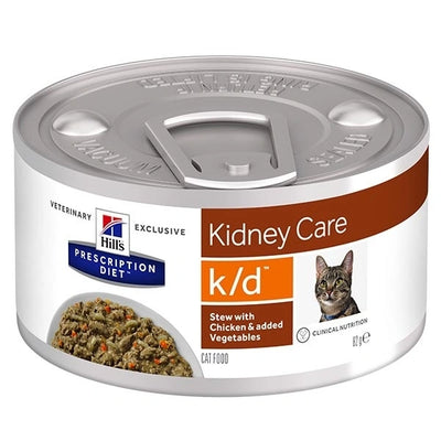HILL'S PRESCRIPTION K/D KIDNEY CARE CON POLLO E VERDURE 82 GR