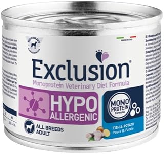 EXCLUSION HIPO ALLERGENIC 200 GR CON PESCE E PATATE.