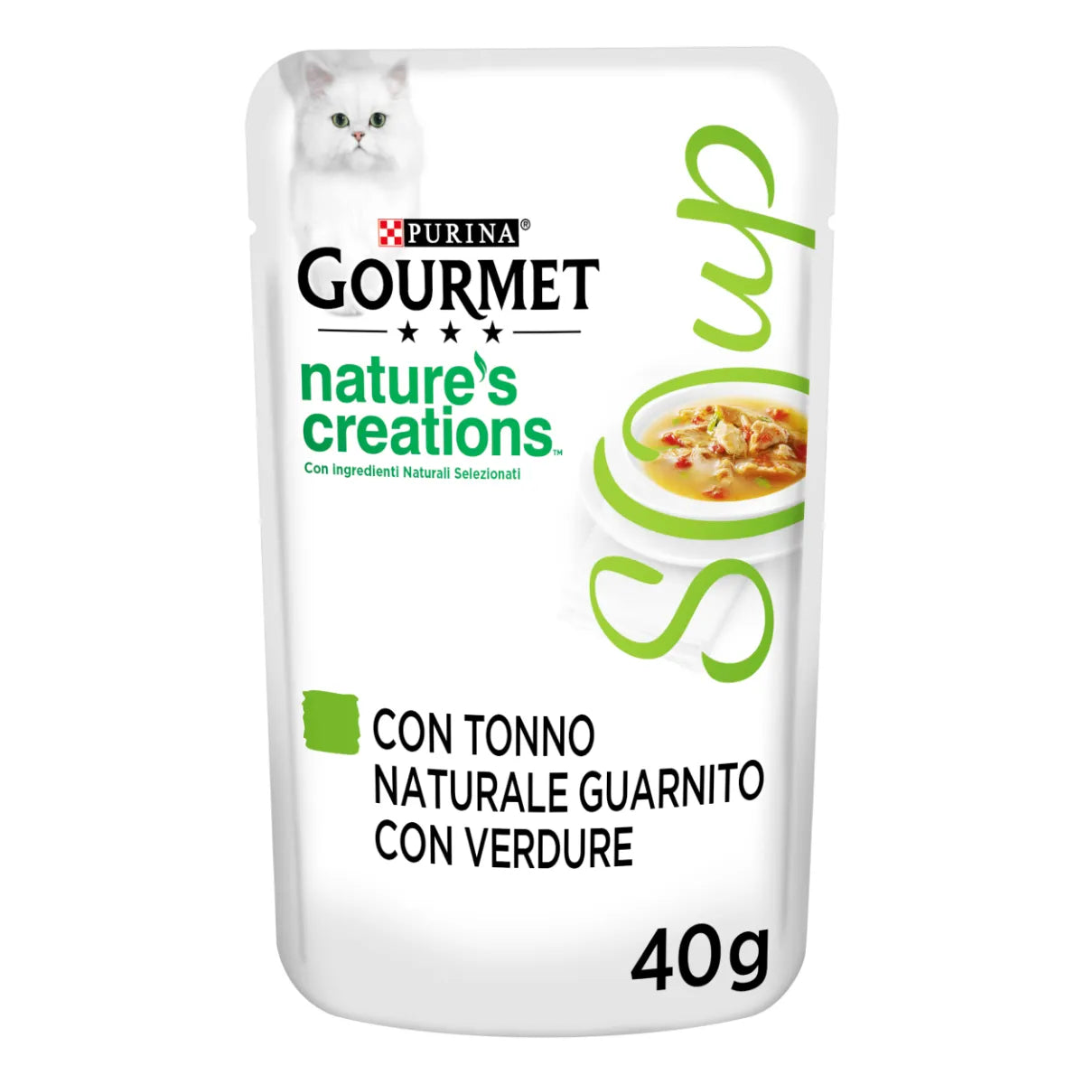 PURINA GOURMET SOUP BUSTINE CON TONNO E VERDURE 40 GR.