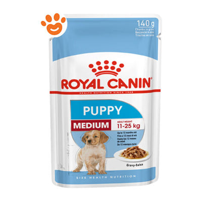 ROYAL CANIN MEDIUM PUPPY BUSTINE 140 GR.