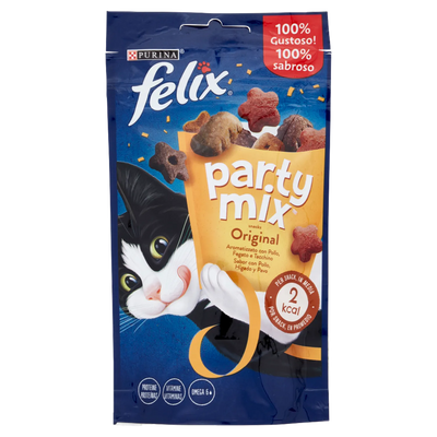 PURINA FELIX MIX PARTY ORIGINAL AROMATIZZATO CON POLLO FEGATO E TACCHINO 60 GR.