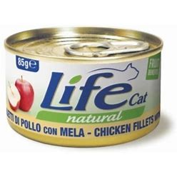 LIFE NATURAL FILETTI DI POLLO CON MELA 85 GR