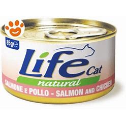 LIFE NATURAL SALMONE CON POLLO 85 GR