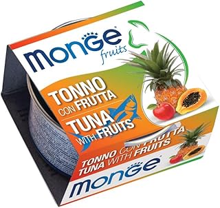 MONGE FRUITS  TONNO CON FRUTTA 80 GR.