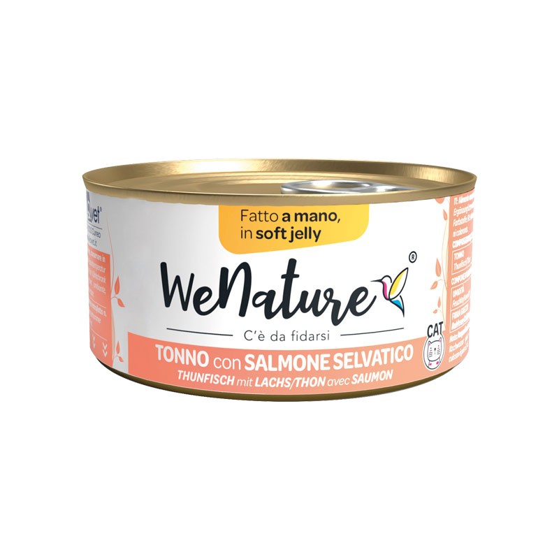 WE NATURE TONNO CON SALMONE SELVATICO IN JELLY  85 GR