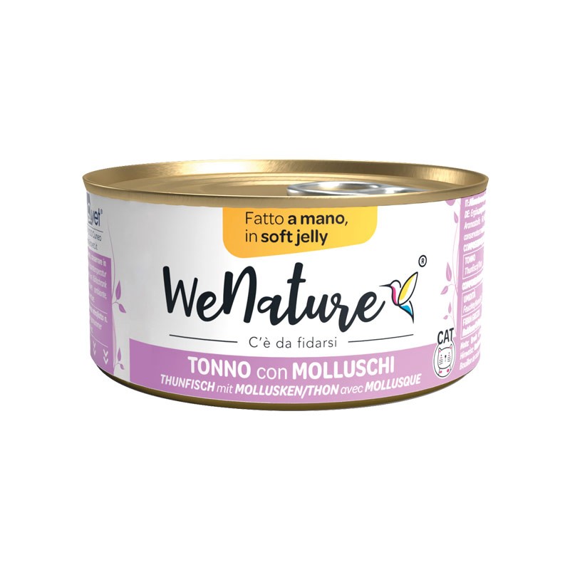 WE NATURE TONNO CON MOLLUSCHI IN JELLY 85 GR