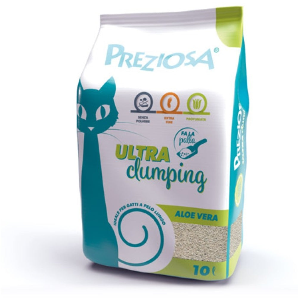 PREZIOSA LETTIERA ULTRA CLUMPING  ALOE 10 L