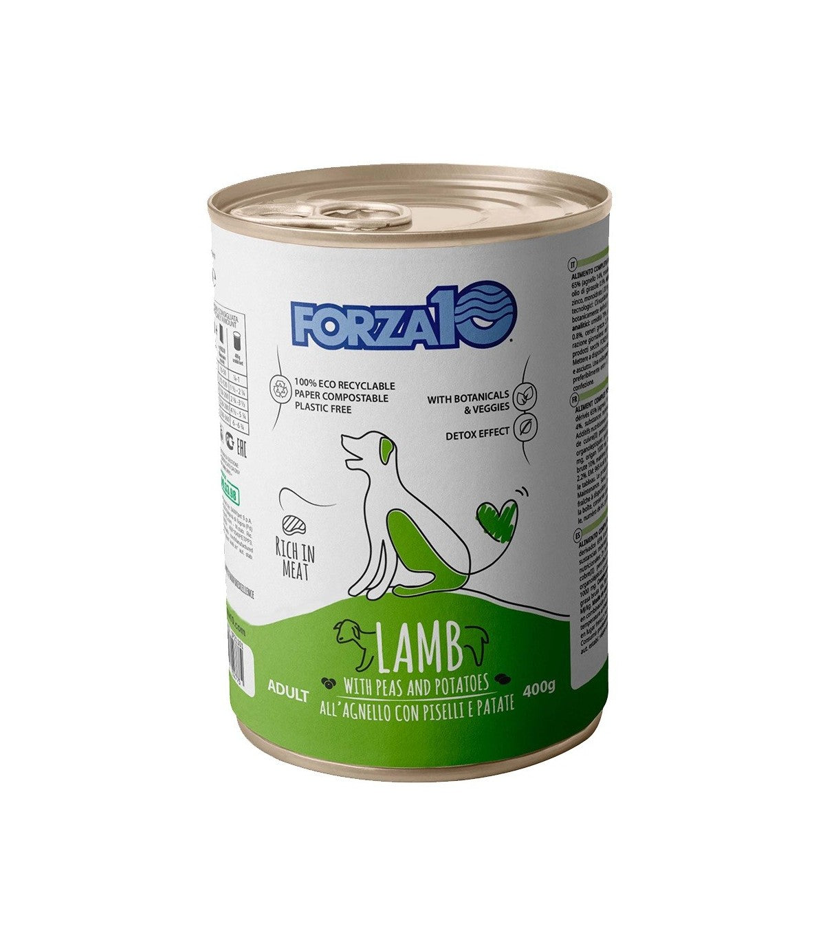FORZA 10 MANTENIMENTO ADULT  AGNELLO CON PISELLI E PATATE 400 GR