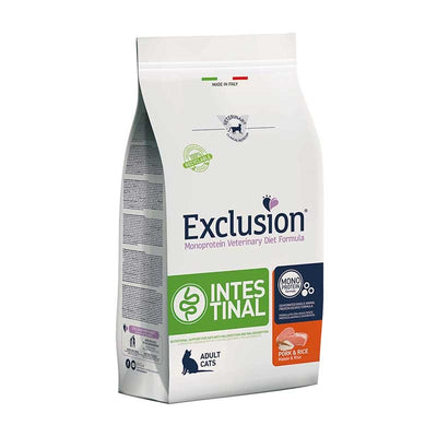 EXCLUSION INTESTINAL GATTO ADULT CON MAIALE E RISO 1,5 KG.