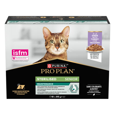 PURINA PROPLAN BAULETTO ADULT STERILISED CON TACCHINO 10 X 85 GR.