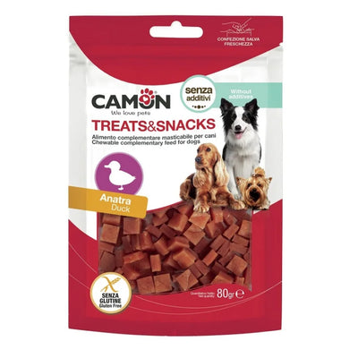 CAMON TREATES&SNACHA  DADINI CON ANATRA 80 GR.