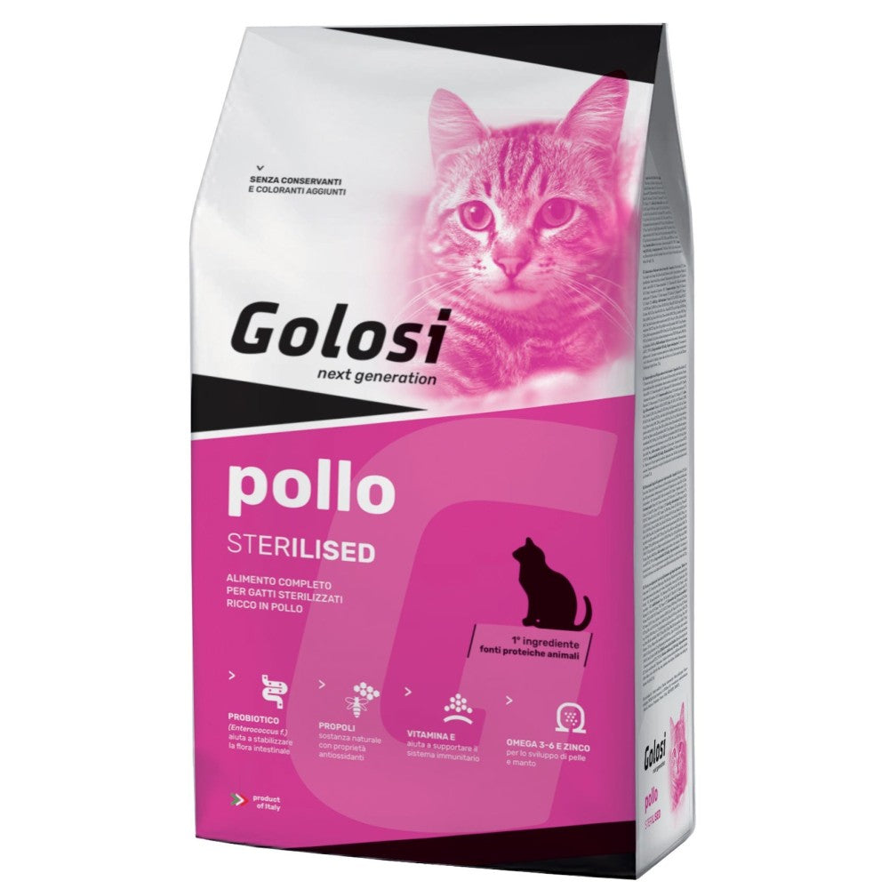GOLOSI STERILISED CON POLLO 1,5 KG