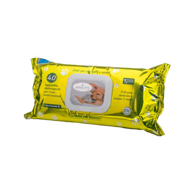 WIPETS SALVIETTE DETERGENTI 40 PEZZI MUSCHIO BIANCO