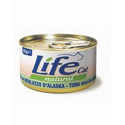 LIFE NATURAL  TONNO CON MERLUZZO D'ALASKA 85 GR