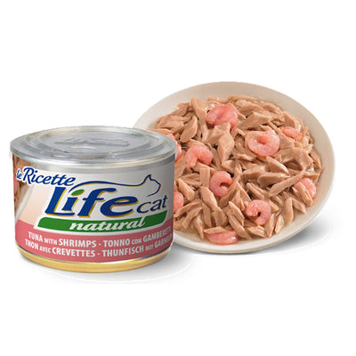 LIFE NATURAL CON  TONNO CON GAMBERETTI 150 GR