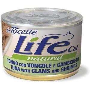 LIFE CAT LE RICETTE TONNO CON VONGOLE E GAMBERETTI 150 GR