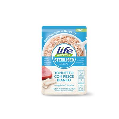 LIFE BUSTE FUNZIONALI STERILIZZATO   TONNETTO CON PESCE BIANCO 70 GR