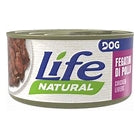 LIFE NATURAL DOG  FEGATINI DI POLLO CON CUORI E VERDURE 90 GR