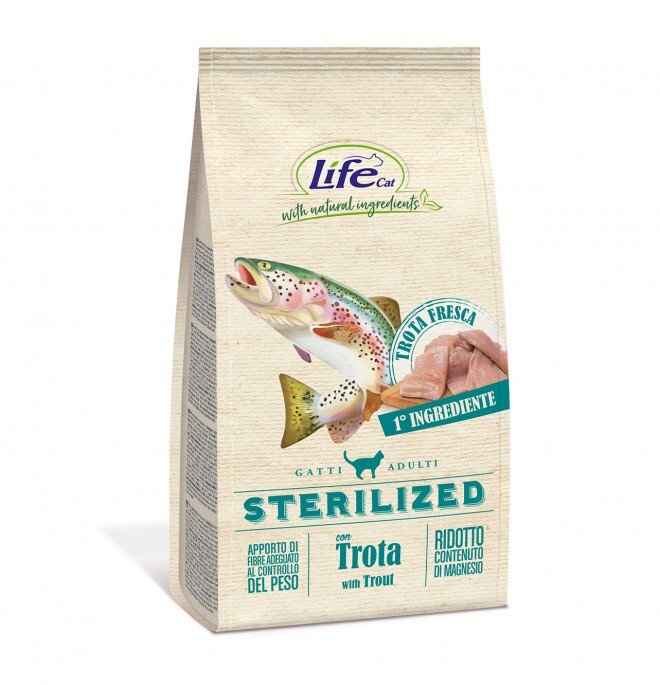 LIFE CROCCATINI GATTO STERILIZZATO CON  TROTA 1,5 KG