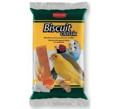 PADOVAN BISCUIT CLASSIC CON UOVO E ZUCCHERO E ZUCCHERO PER UCCELLINI 5 PZ X 36 GR