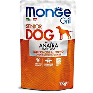 MONGE GRILL DOG  SENIOR CON ANATRA 100 GR.