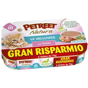 PETREET ADULT VELLUTATA TONNO  DI 6 X 70 GR
